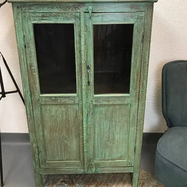  Schrank Vitrine Kommode Indien Nr.30
