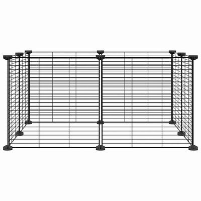 vidaXL 8-tlg. Haustierkäfig Schwarz 35x35 cm SKU:171624