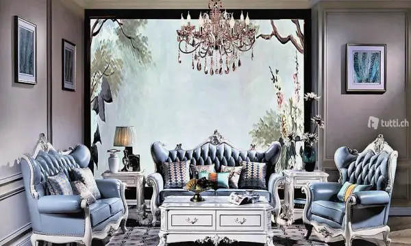  KLASSIK SOFAGARNITUR 3+2 SITZER KLASSISCHER WOHNLANDSCHAFT