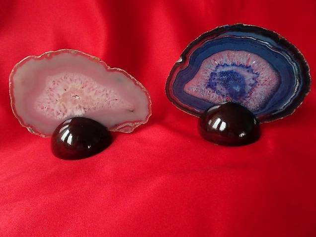 ACHAT Scheibe 2 Stück. Preis für beide. Mineralie