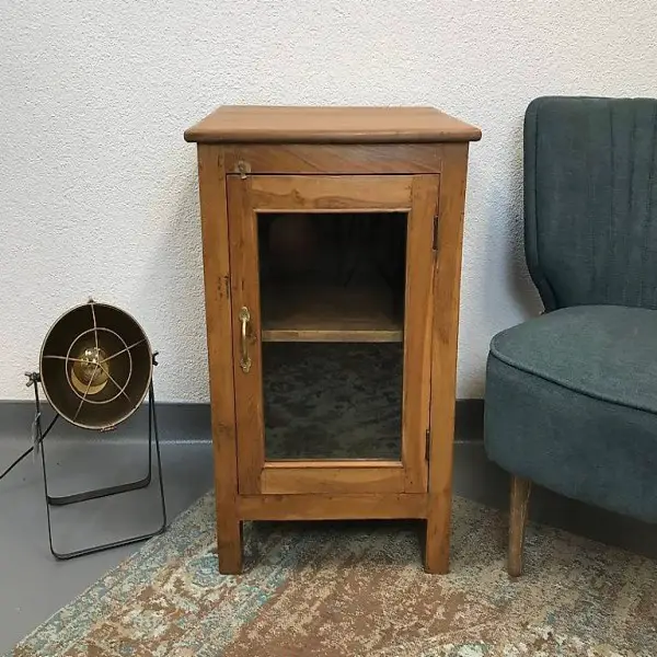  Schrank Vitrine Kommode Nachttisch Indien Nr.28