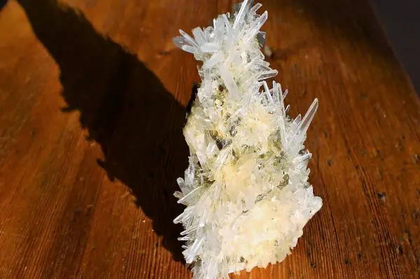 Quarzspitzen mit Pyrit