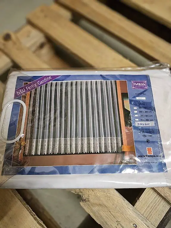 Vorhang / Gardine Weiss 500 X 200cm