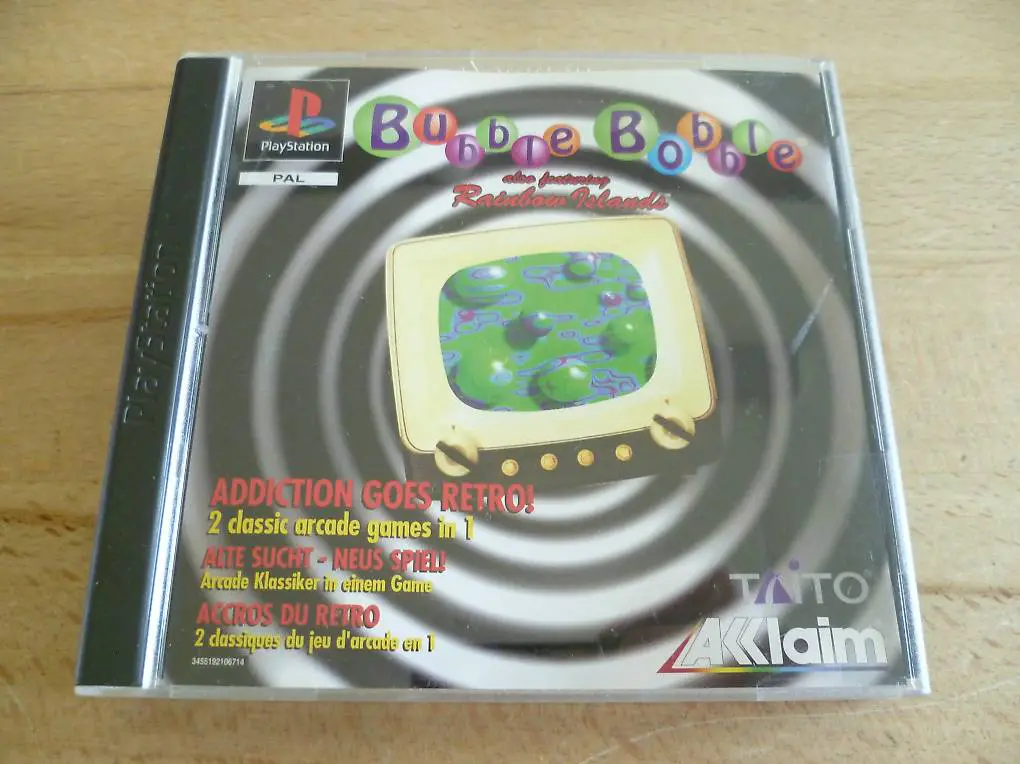 Bubble Bobble Also Featuring: Rainbow Islands - Sony PS1
