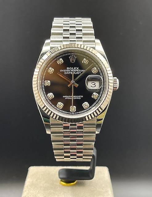 Rolex Datejust 36 Jubilee nero brillanti, schwarz diamanten