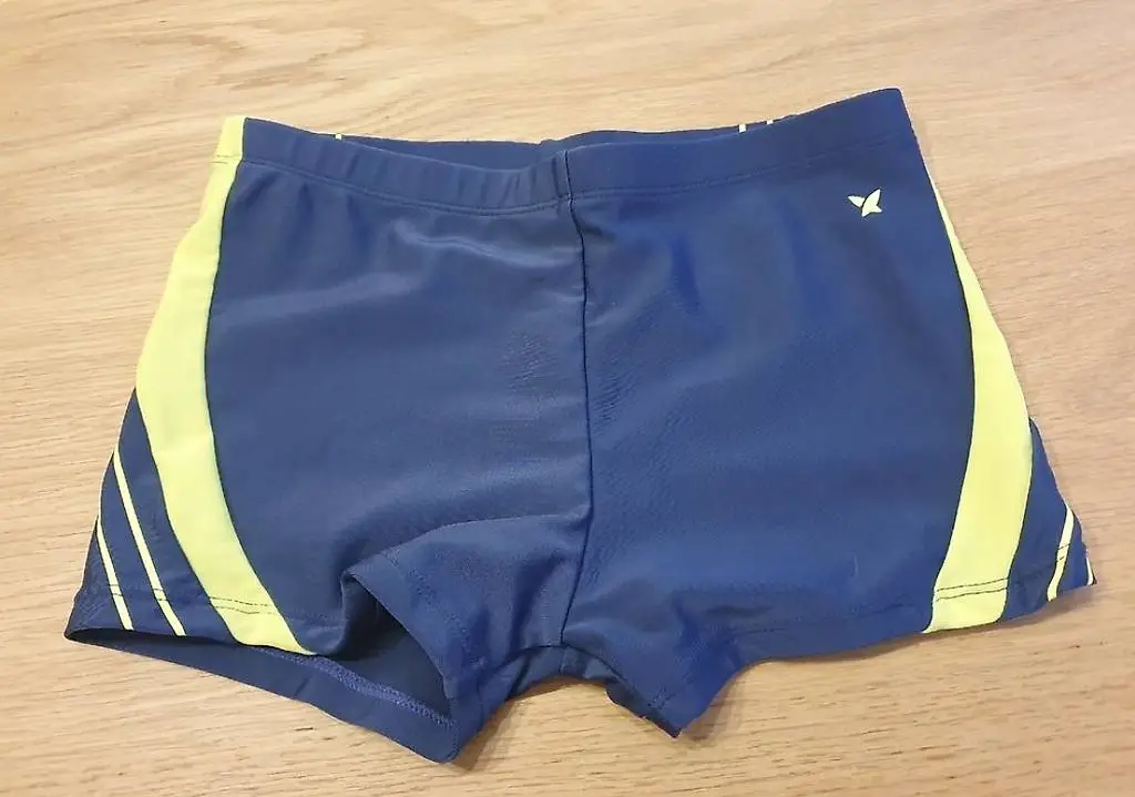 Badehose Jungen Gr. 140, blau/neongelb, guter Zustand