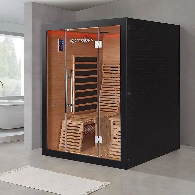 Infrarotsauna ANCONA2 mit Triplex-Heizsystem - 150x150x190cm
