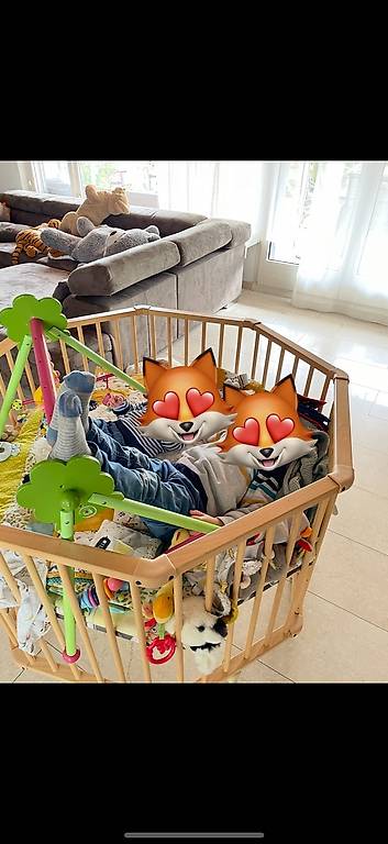 Laufgitter Rund mit Rädern