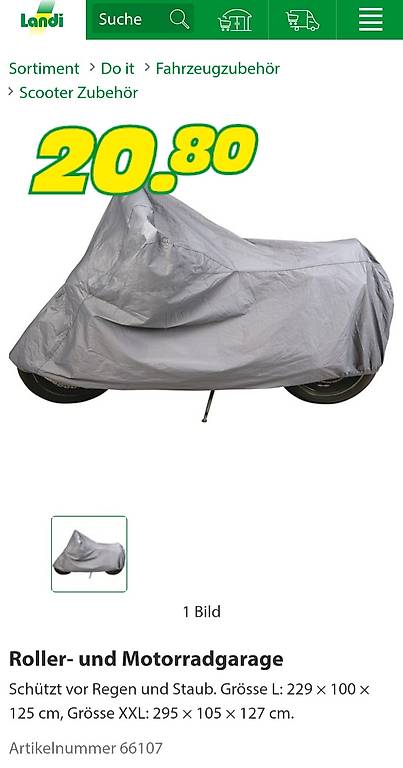 Roller-und Motorradgarage