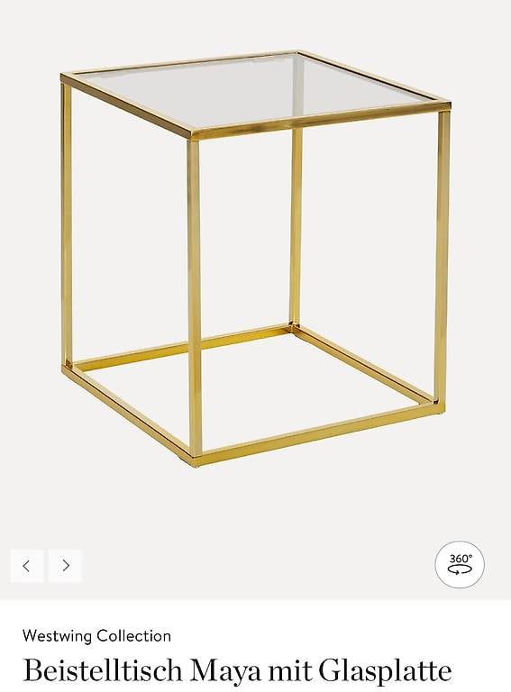 Beistelltisch Maya mit Spigelplatte