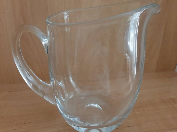 Schöner Grosser Glas Krug