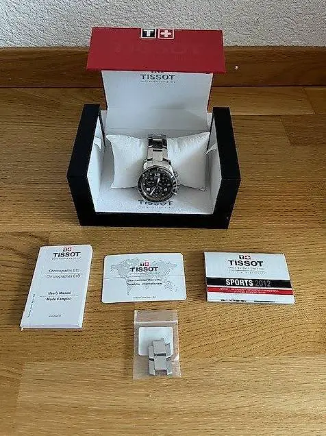 Tissot V8 Chrono Uhr schwarz (Tausche gegen Smartwatch)