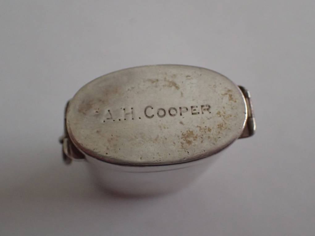 Antike Sterling Silber Streichholz Box