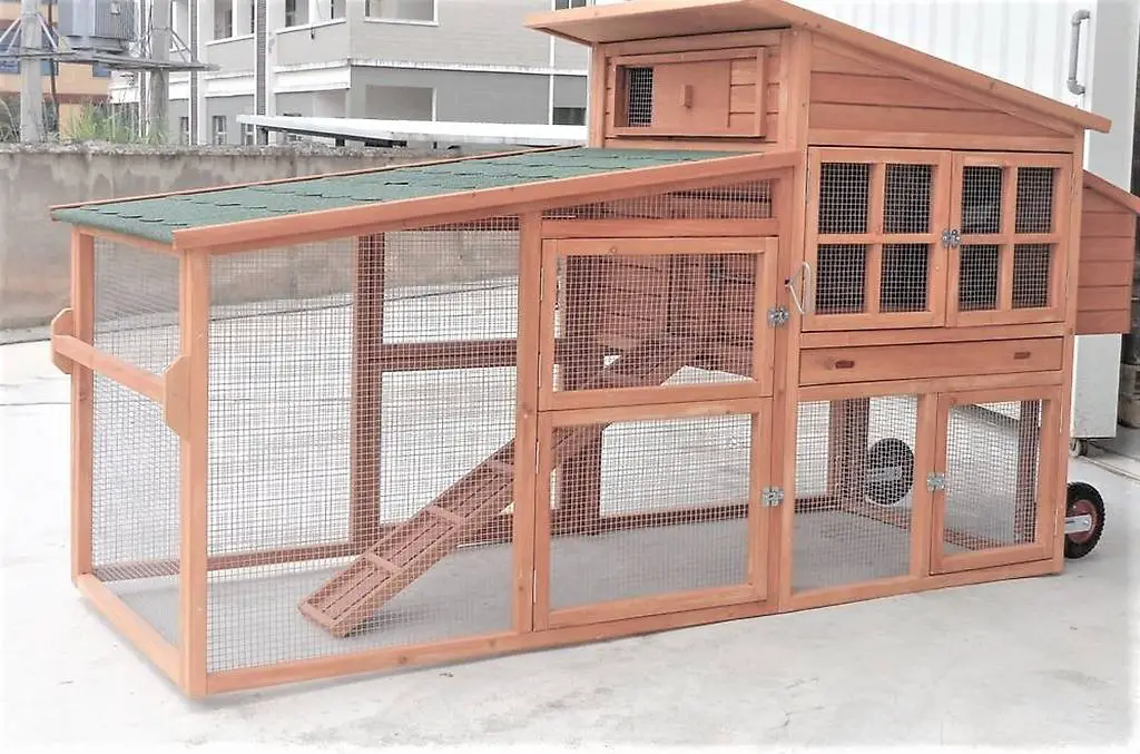 isolierter hühnerstall winterstall hasenstall xl 265 cm