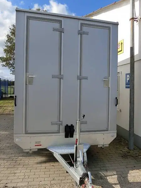  Baustellenwagen Vezeko mit WC Mannschaftswagen Bauanhänger