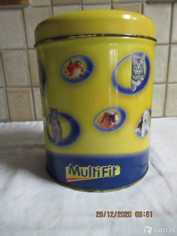 MULTIFIT, Multi fit, Sammelbüchse von um 1960