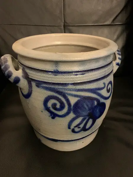 Buttertopf Steingut- Fett Topf alt 5 Liter Fassungsvermögen