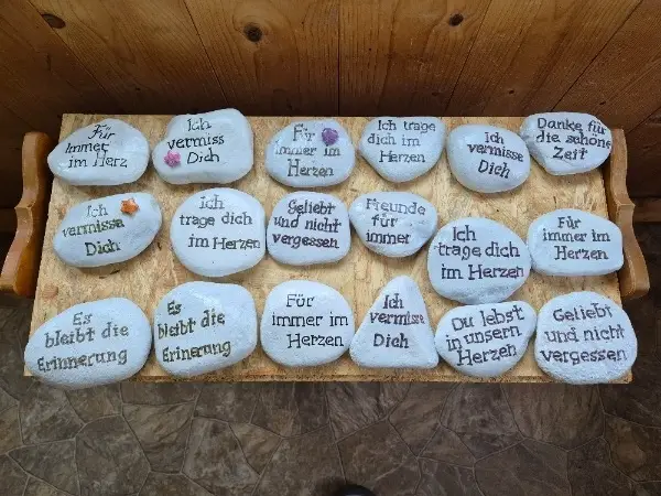 Trauer Steine fürs grab