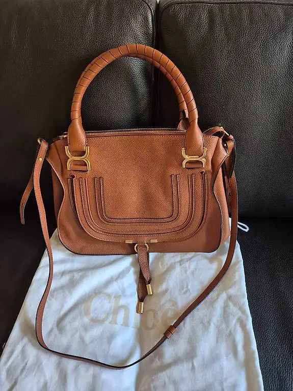 Chloe Marcie medium cocnac Tasche