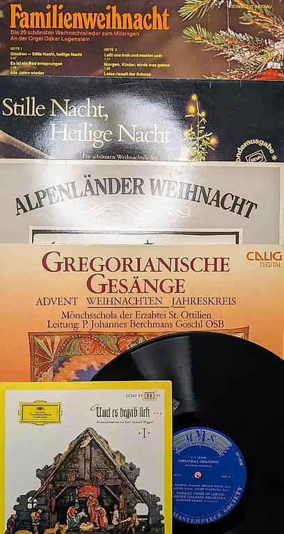 Langspielplatten Weihnachten 6 Stück