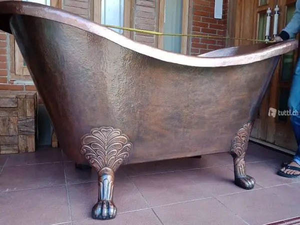  Wanne Spa Kupfer Freistehende Badewanne Pool Kupferwanne