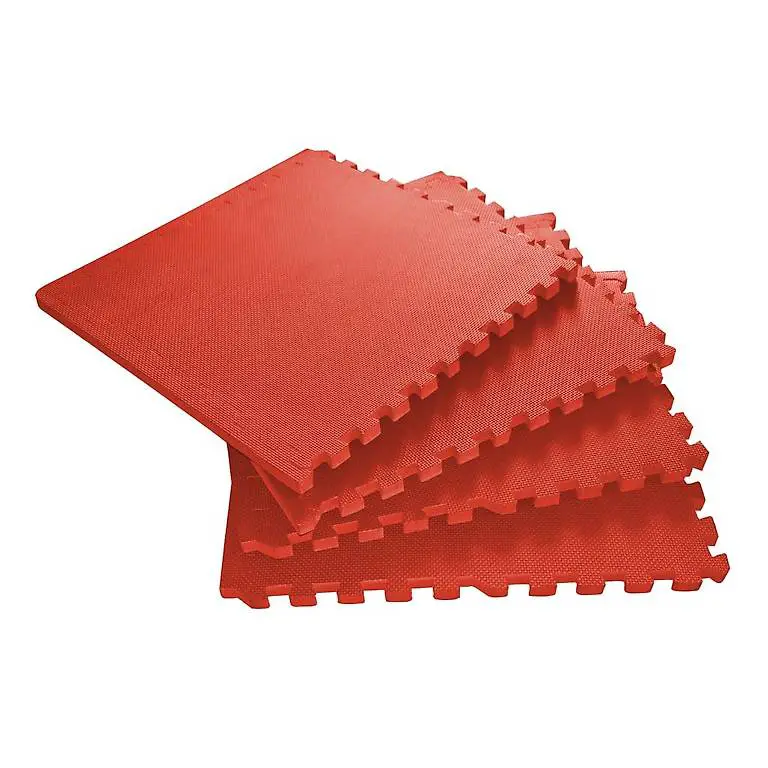 Bodenmatte 4er Set rot