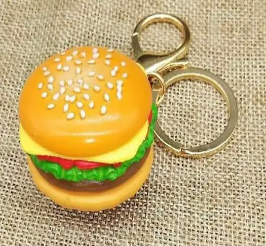 Schlüsselanhänger Hamburger Junk Food Mc Donalds Burger King