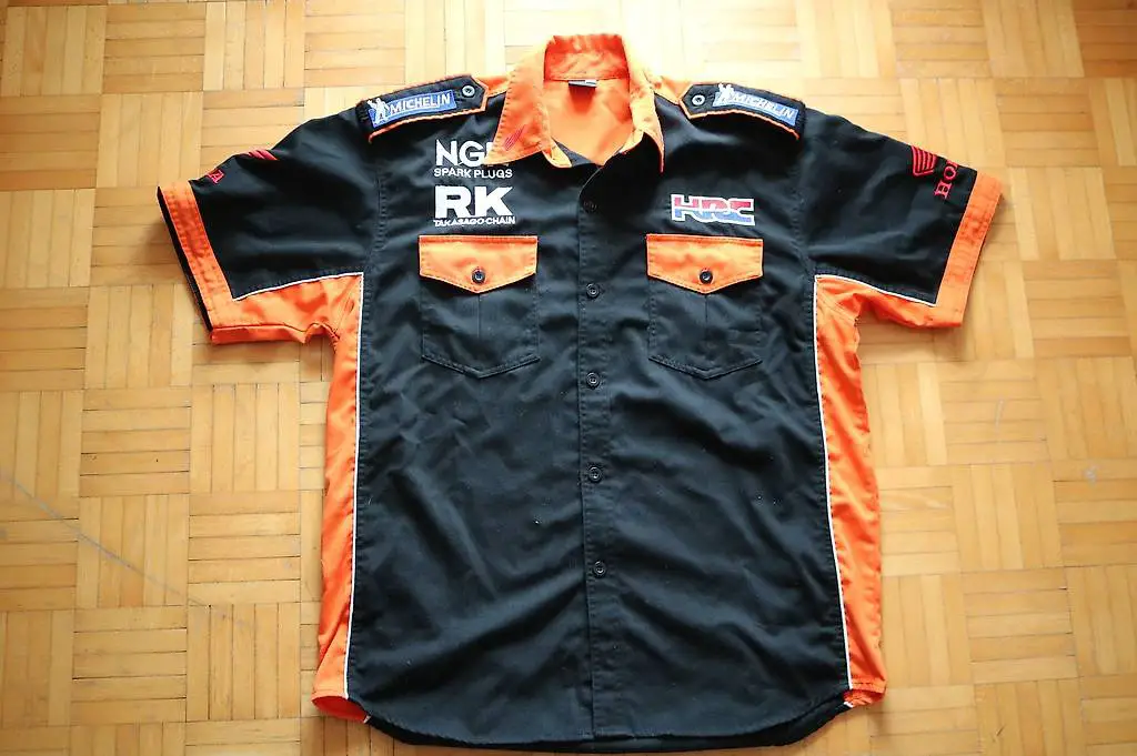 Honda Michelin HRC NGK RedBull Red Bull Hemd Töff Motorrad