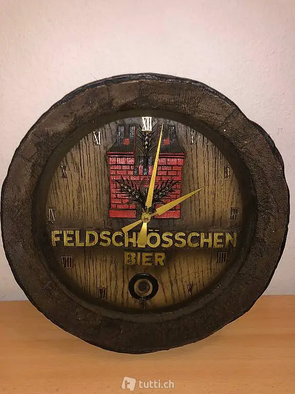 Feldschlösschen Bier Wanduhr