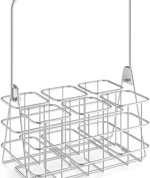 Flaschenträger Korb Edelstahl Edelstahl