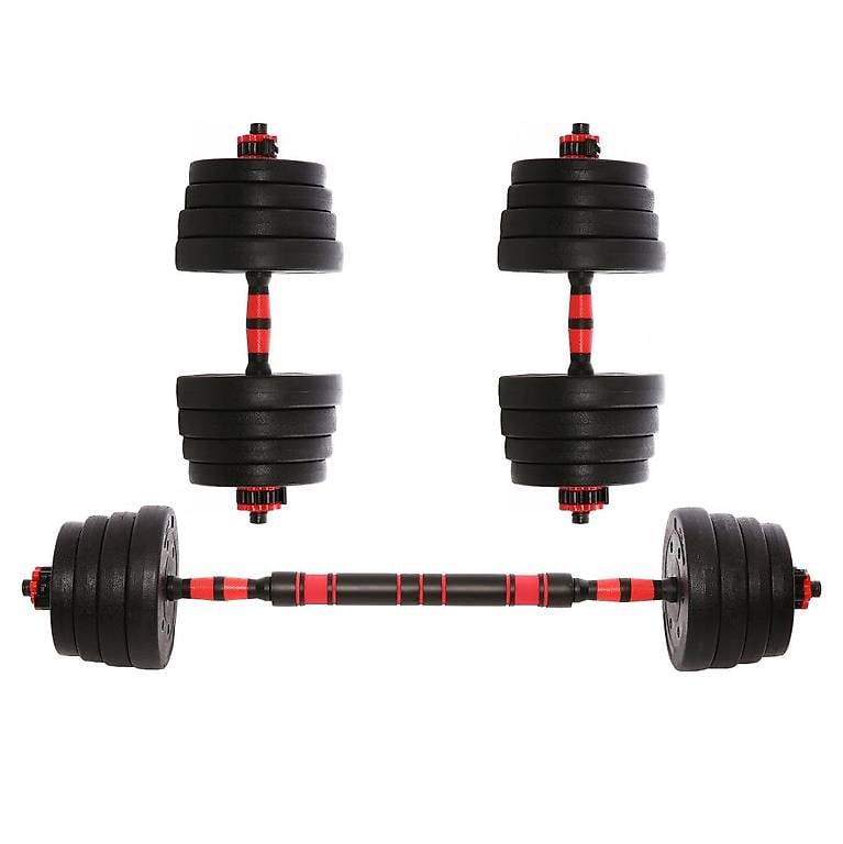 Hantelset Kurz- und Langhantel 30 kg