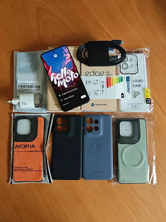 motorola edge 50 neo, 512gb, 12gb ram, grisaille, ip68, neu