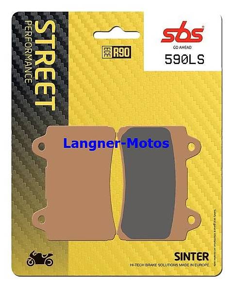 bremsbelag sbs 590 ls yamaha tdm 850, xv 1600-1700, xvz 1300