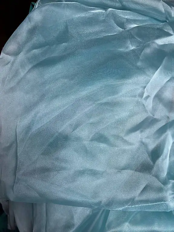 2x Tagesvorhänge in türkis