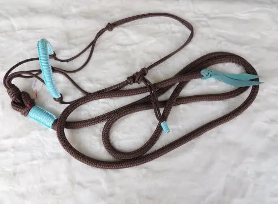 Neues Set Knotenhalfter mit Bodenarbeitseil mit Schlaufe