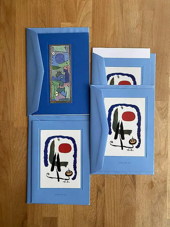 Weihnachtskarten Kunstkarte 4 Stück