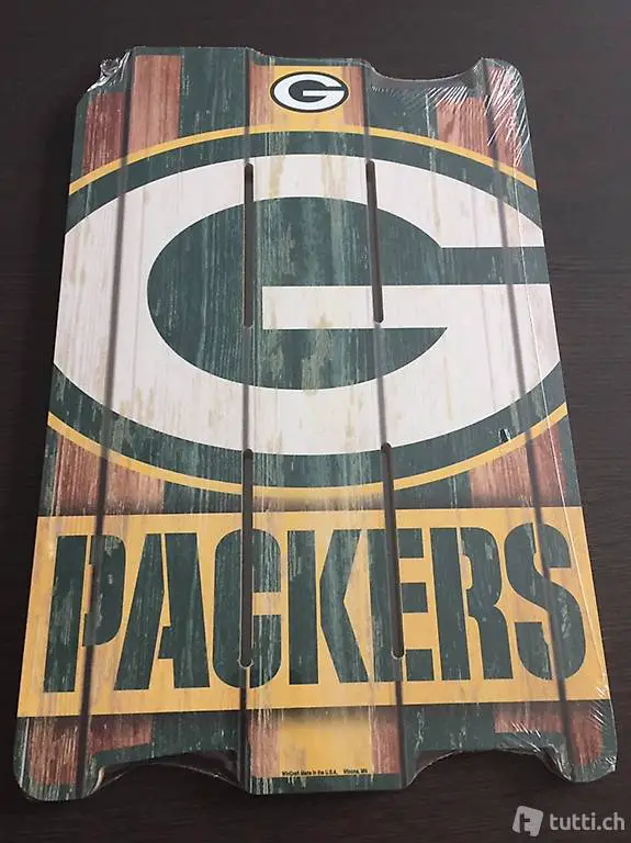 Holzschild / Wanddeko Wood Sign Green Bay Packers
