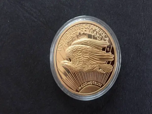 Replikat Gold Eagle von 1933, vergoldet