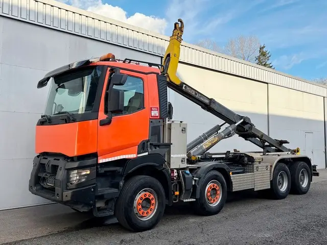 renault / renault trucks, c 520 8x4, abrollkipper (haken)