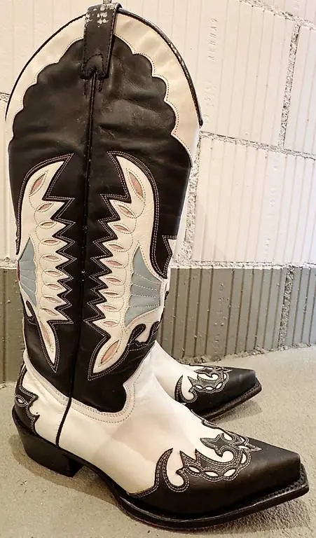 BUFFALO Leder Westernstiefel, Cowboystiefel, Boots, Gr. 38