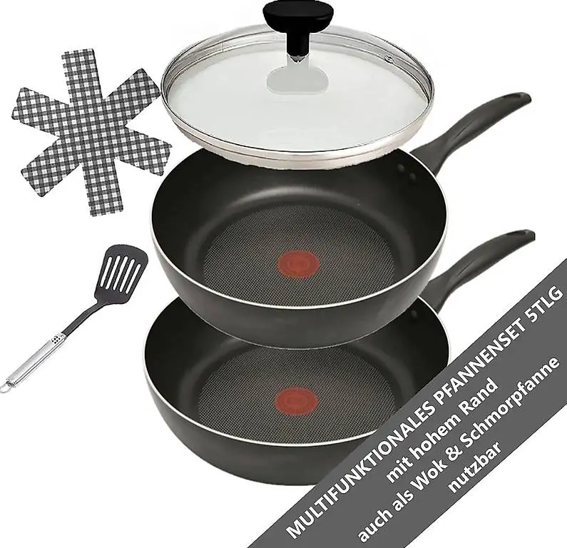 Tefal B30320 Multifunktionales Pfannenset 5 tlg, Pfanne 28cm