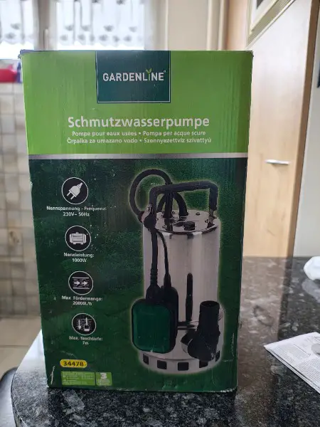 GARDENLINE® Schmutzwasserpumpe