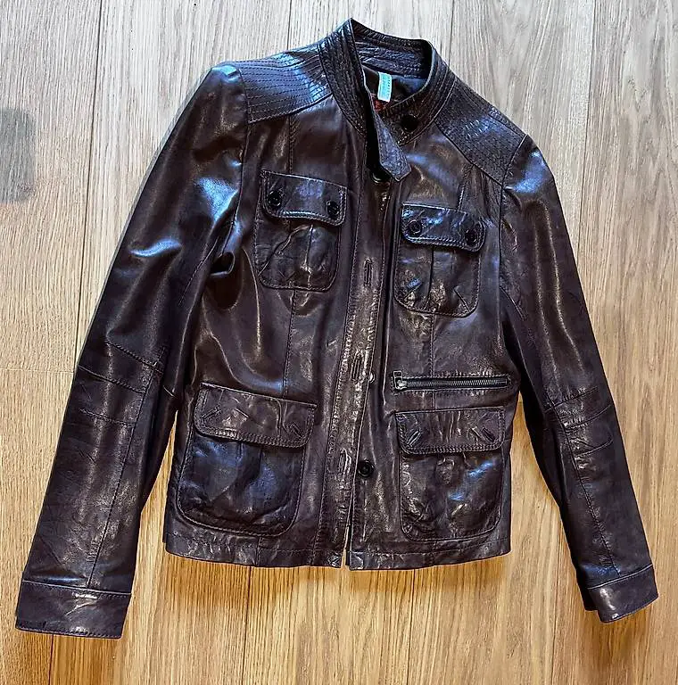 Lederjacke (100% Lammleder) Gr. 38