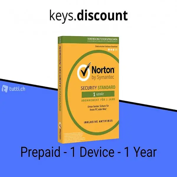  Norton Standard Security prépayé 1 appareil 1 an