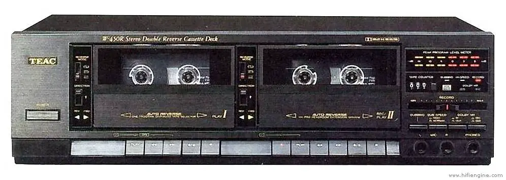 TEAC Dopel Kassetten Deck W-450R Typ: Auto-Rückwärtsgang, do