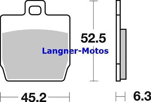 Bremsbelag SBS 145 HF Street Ceramic MBK Nitro 50 1997-2010