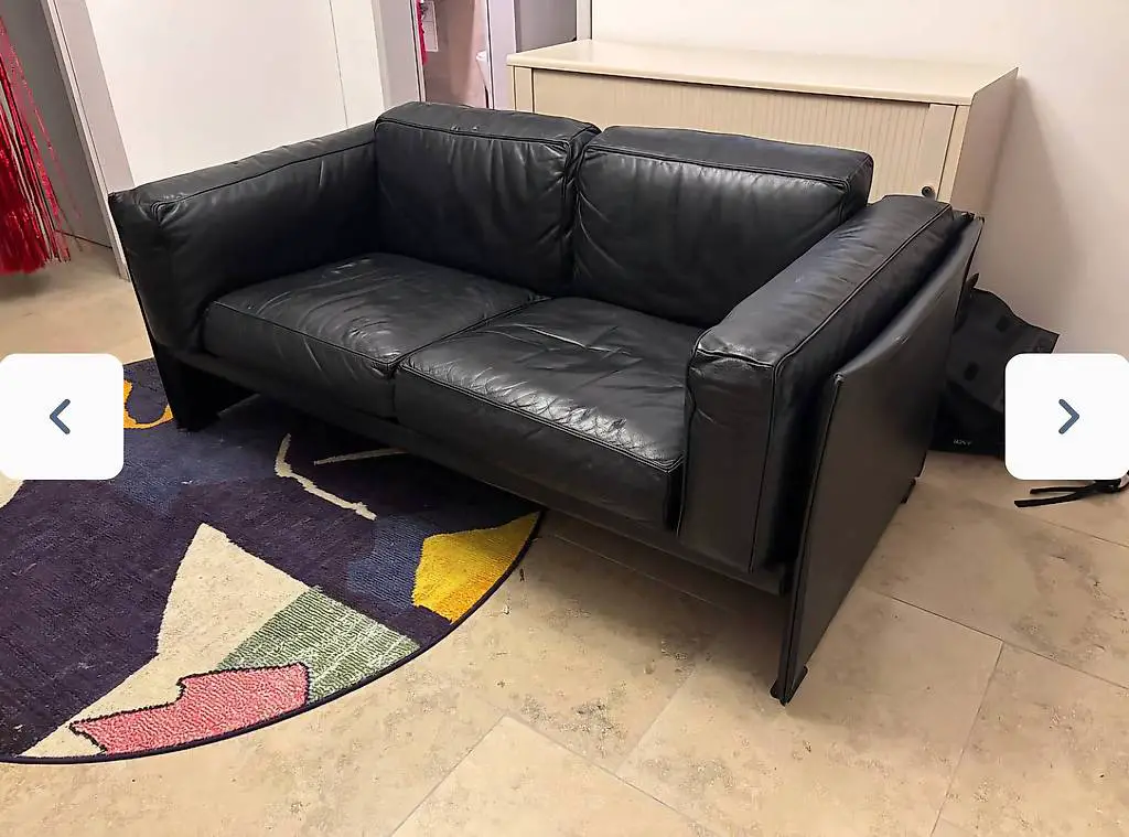 Cassina Ledersofa 2 Sitzer Bellini DUC