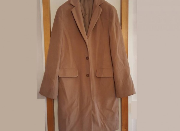 Mantel - camel - Schurwolle / Kaschmir - Gr. 46