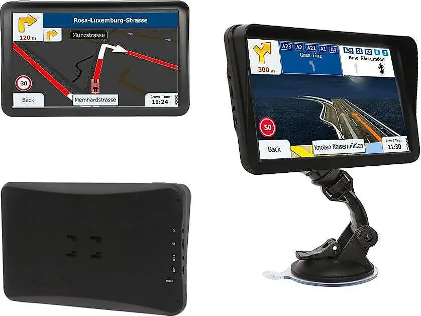 Riloer Navigationsgeräte für Auto Tragbares GPS-Navigationss