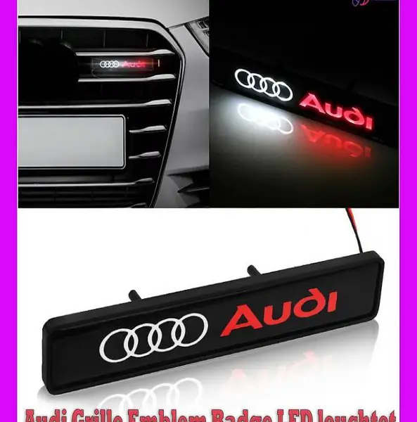 Audi Grille Emblem Badge LED leuchtet